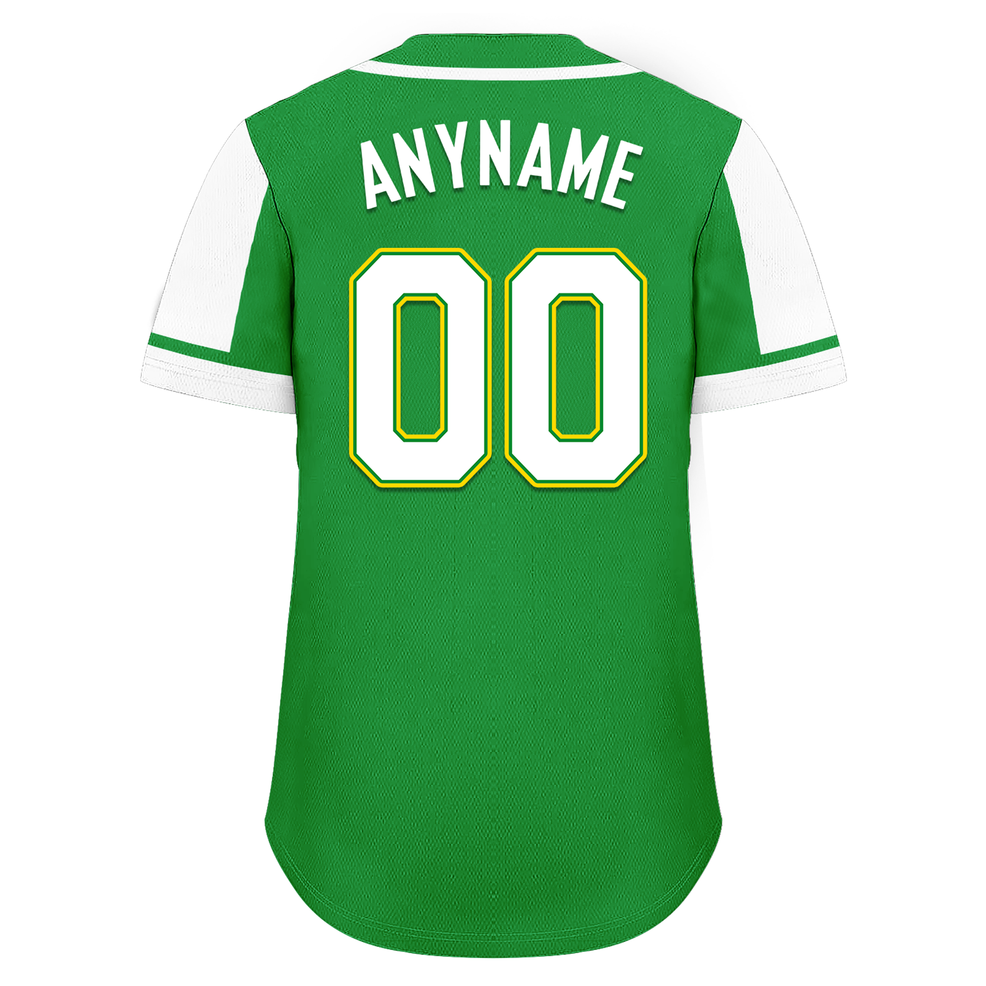 Custom Green White Raglan Sleeves Personalized Authentic Baseball Jersey BSBJ01-D017192
