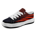 Custom Black Orange Illinois Football Jersey and Sports Shoes Combo Offer Personalized Combo ZH-D023031-7