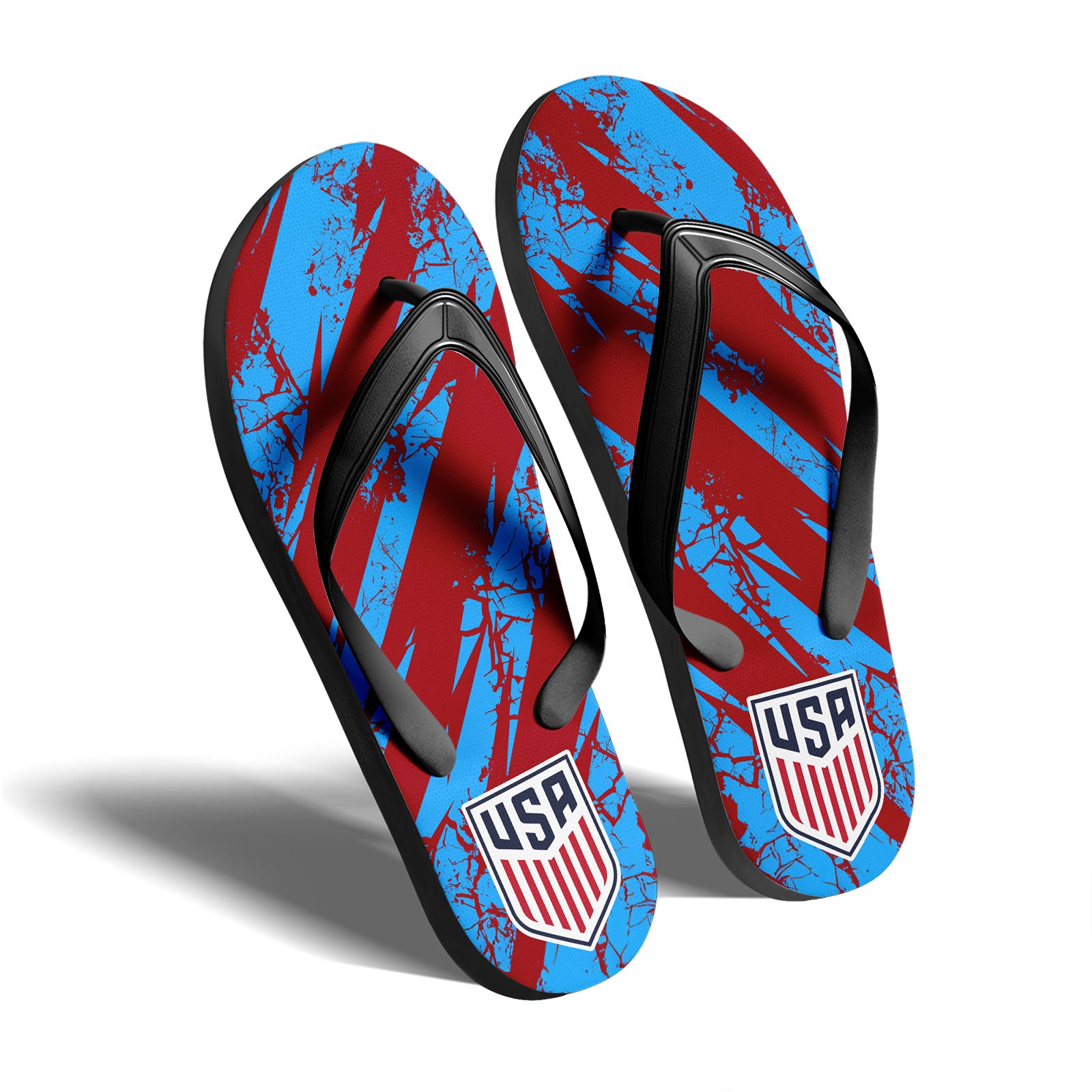 Custom United States 2026 World Cup Sneakers DIY Country Flag Running Shoes Lightweight Sport Shoes Gift for Football Fans Personalized Team Name and Logo FN058-F028041-16