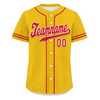 Custom Yellow Classic Style Red Personalized Authentic Baseball Jersey UN002-bd0b00d8-8