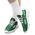 Custom Saudi Arabia 2026 World Cup Sneakers DIY Country Flag Running Shoes Lightweight Sport Shoes Gift for Football Fans Personalized Team Name and Logo FN003-F009078-3