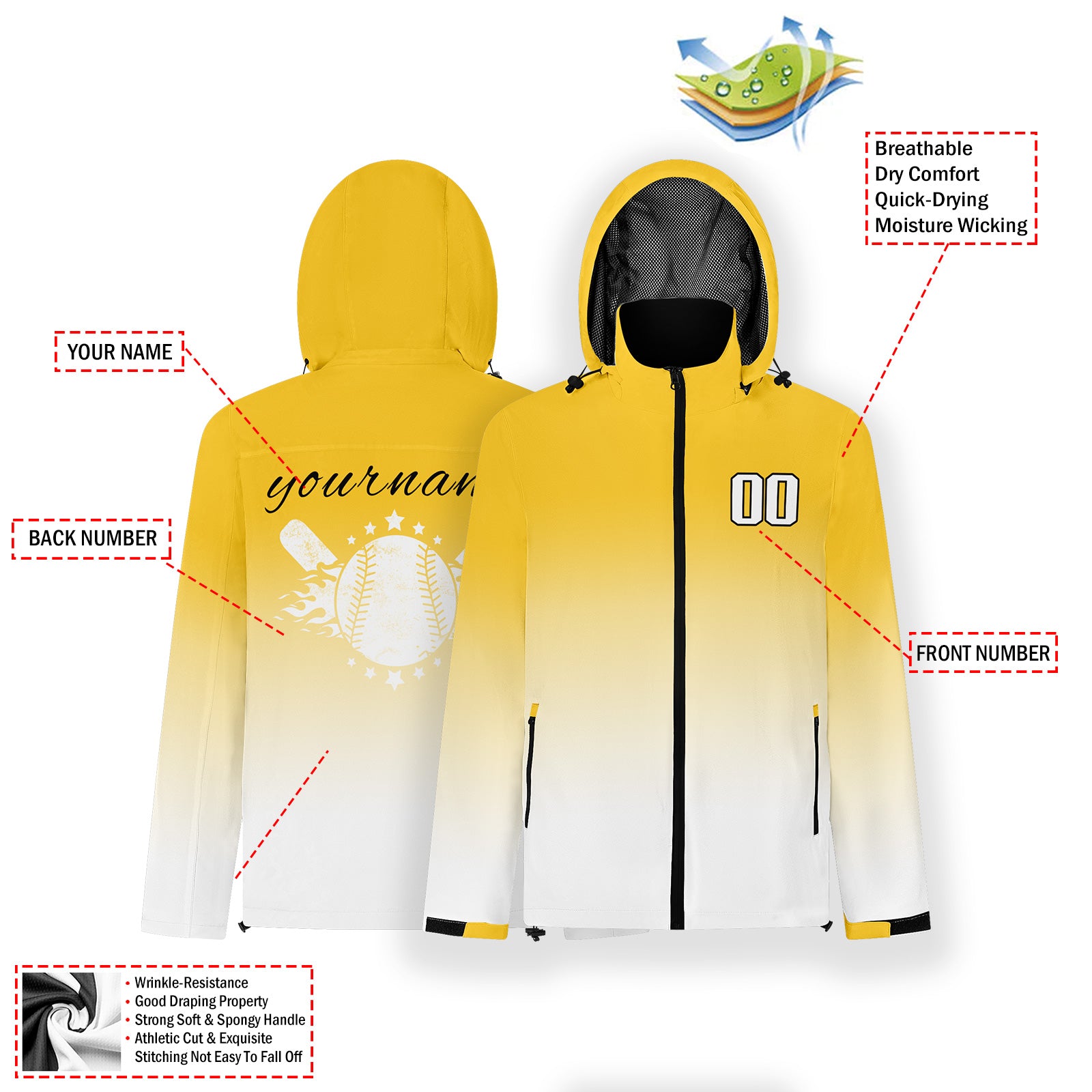 Custom Baseball Outerwear and Hat Combo Offer Personalized Combo ZH-E025020-22