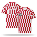 Custom 2026 World Cup Austria High Quality Soccer Stadium Version Jersey Sneakers Sports Shoes and Hat Combo Offer Personalized Team Name and Logo ZH-F027104-1