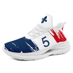 Custom France 2026 World Cup Sneakers DIY Country Flag Running Shoes Lightweight Sport Shoes Gift for Football Fans Personalized Team Name and Logo FN079-F020045-1