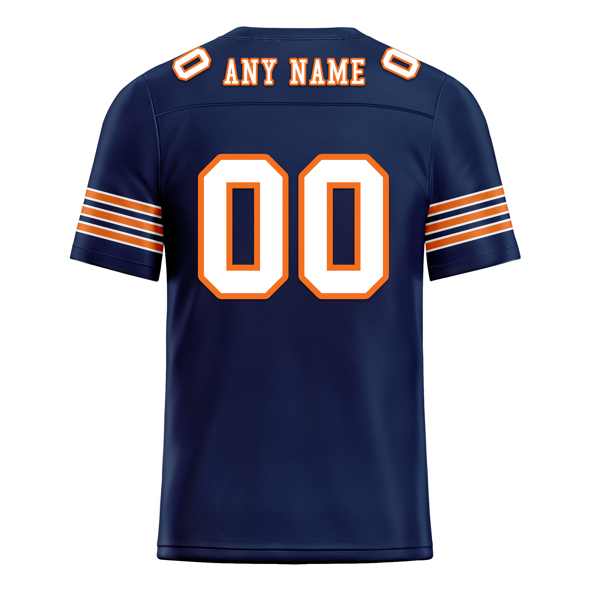 Custom Blue White Classic Style Personalized Authentic Football Jersey FBJ02-bd0a700d