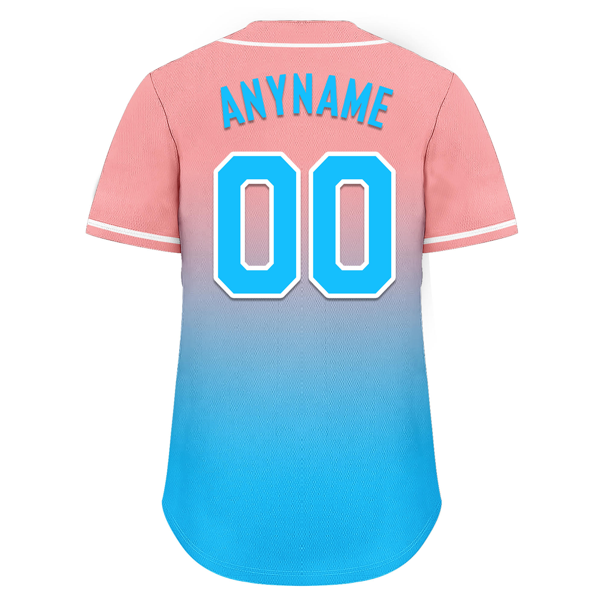 Custom Pink Blue Fade Fashion Personalized Authentic Baseball Jersey BSBJ01-D0a70f8