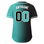 Custom Black Green Gradient Fashion Personalized Authentic Baseball Jersey BSBJ01-D0a7a0c