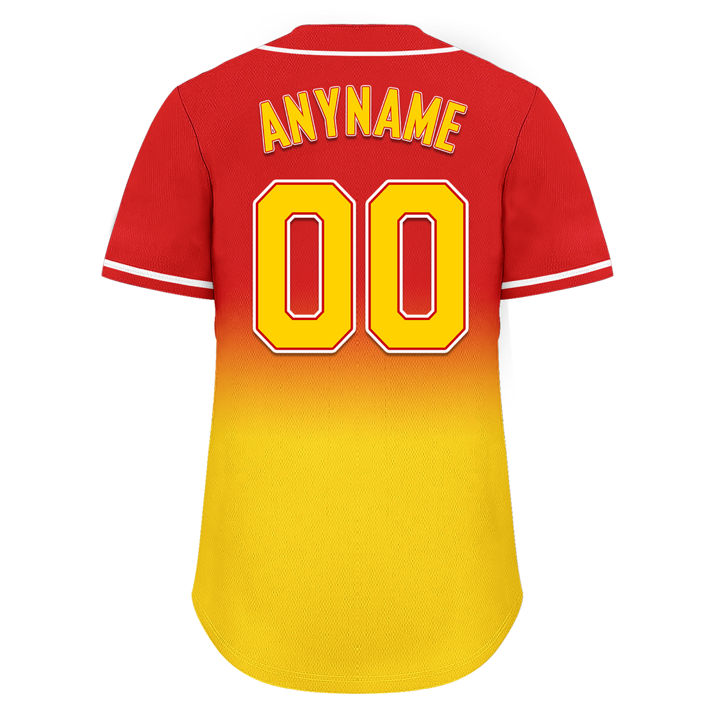 Custom Red Yellow Fade Fashion Personalized Authentic Baseball Jersey BSBJ01-D0a70d7