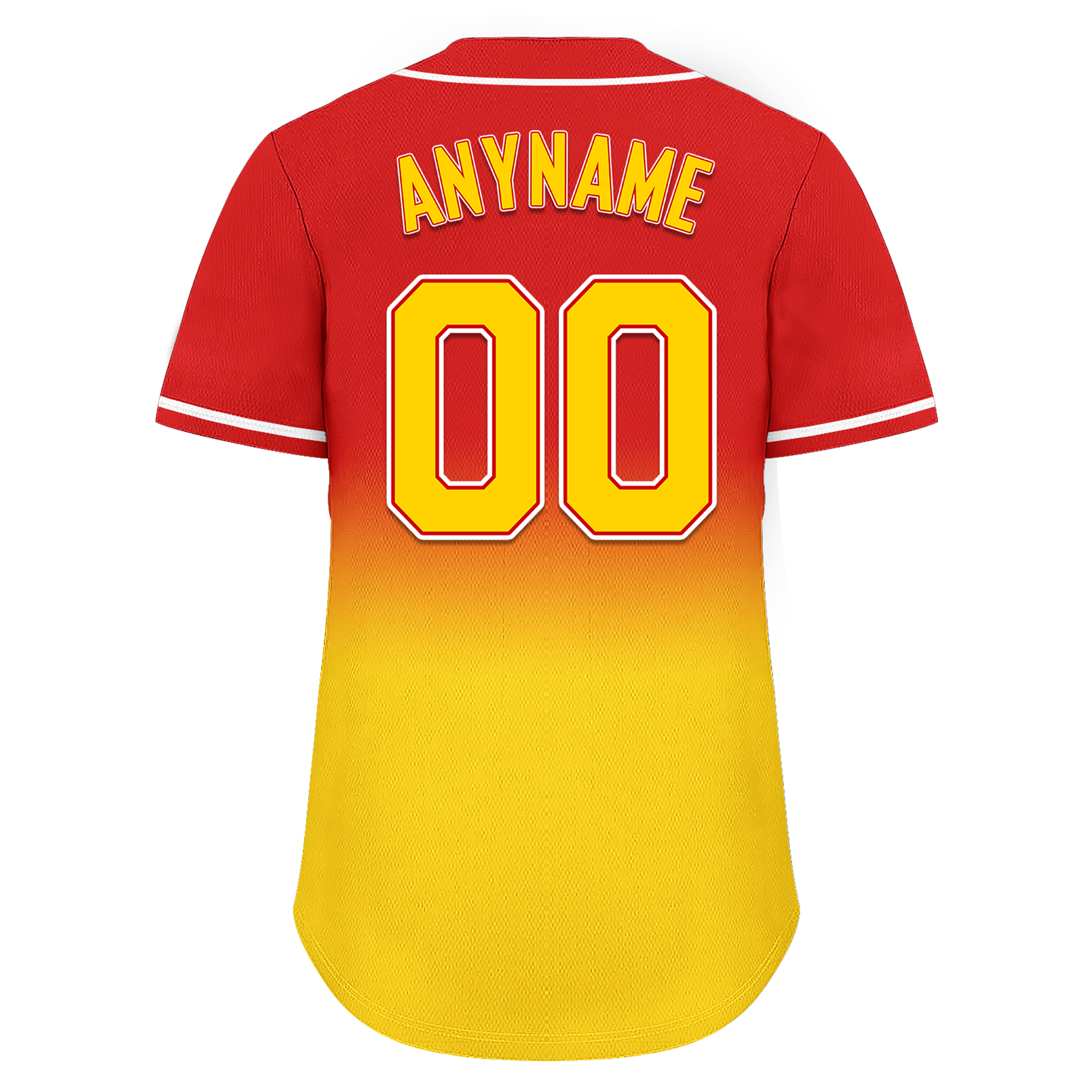 Custom Red Yellow Fade Fashion Personalized Authentic Baseball Jersey BSBJ01-D0a70d7