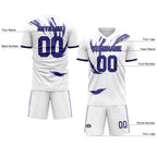 Custom White Purple Soccer Sets Jersey Personalized SCJ101-D28041