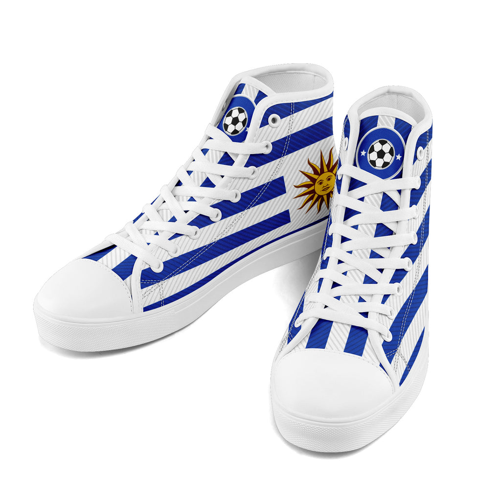 Custom Uruguay 2026 World Cup Sneakers DIY Country Flag Running Shoes Lightweight Sport Shoes Gift for Football Fans Personalized Team Name and Logo FN024-F009089-4