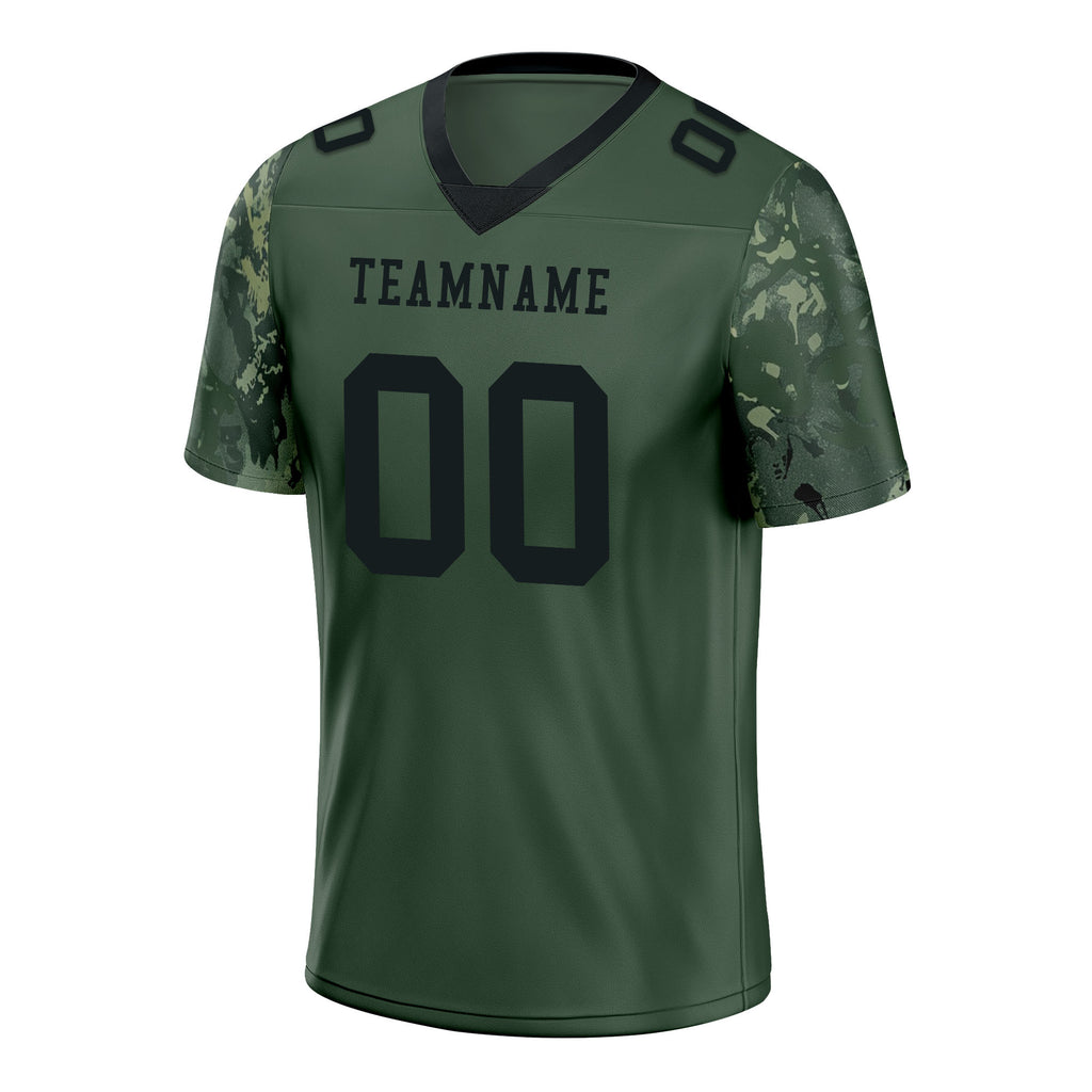 Custom Camo Personalized Authentic Football Jersey FBJ02-D06129