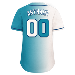 Custom White Blue Gradient Fashion Personalized Authentic Baseball Jersey BSBJ01-D0a7ab0