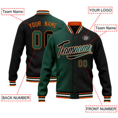 Custom Gradient Fashion Jacket Bomber Full-Snap Varsity Letterman Personalized Jacket FZ005-D028016-9