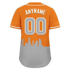 Custom Orange Gray City Edition Personalized Authentic Baseball Jersey BSBJ01-D017131