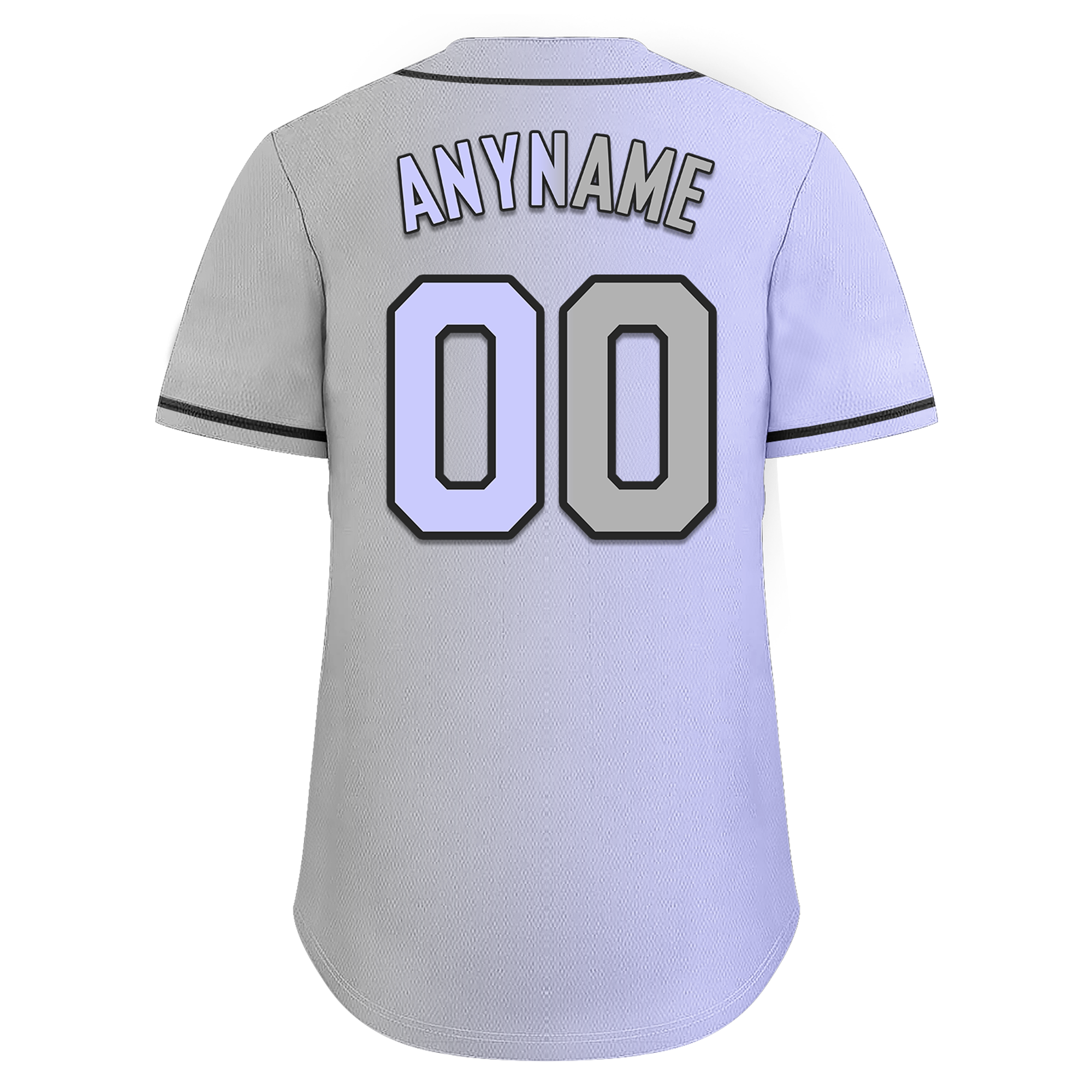 Custom Purple Grey Gradient Fashion Personalized Authentic Baseball Jersey BSBJ01-D0a7a0f