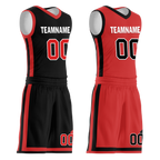 Custom Black White Classic Style Reversible Basketball Uniform Personalized Ordinary BBJR-D017006