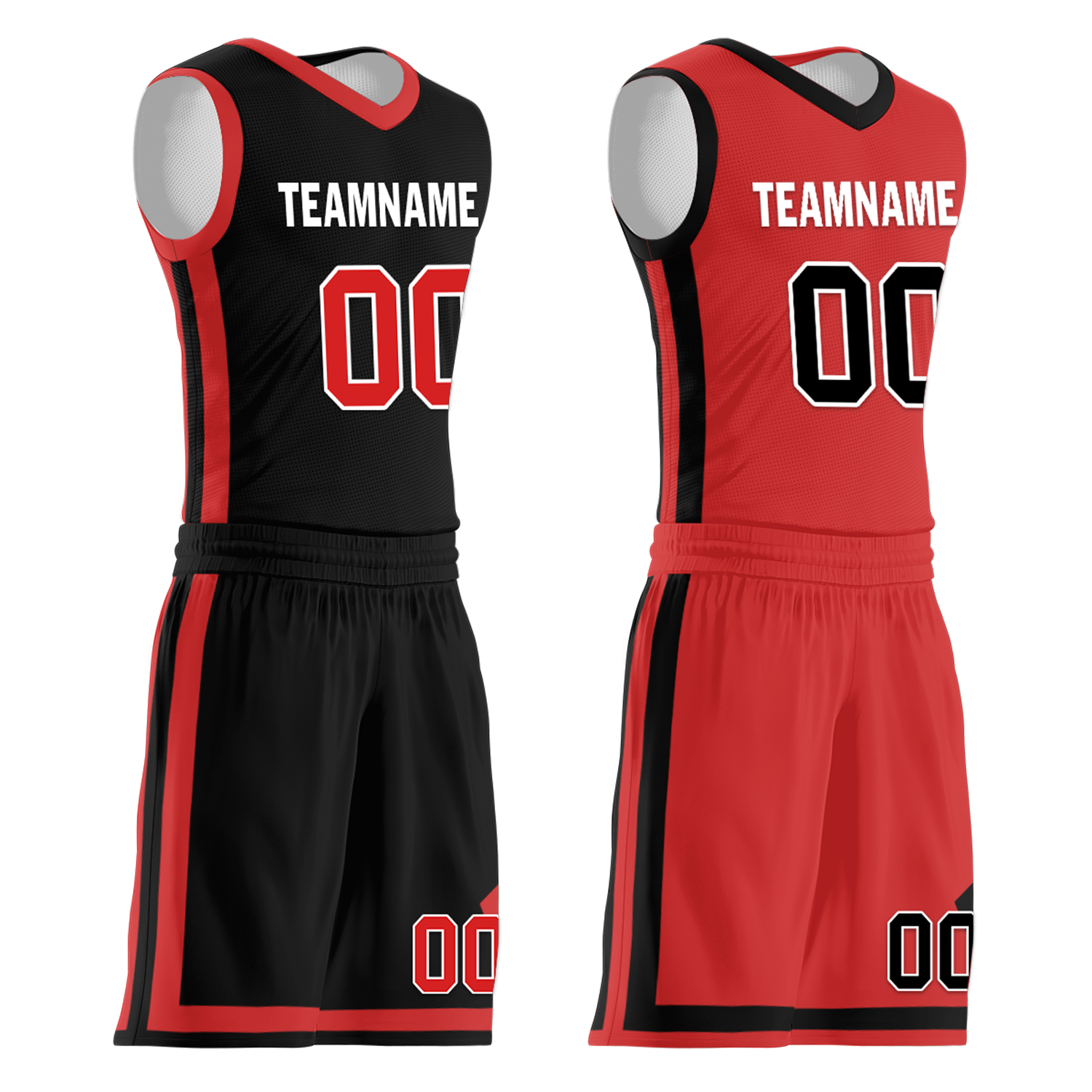 Custom Black White Classic Style Reversible Basketball Uniform Personalized Ordinary BBJR-D017006