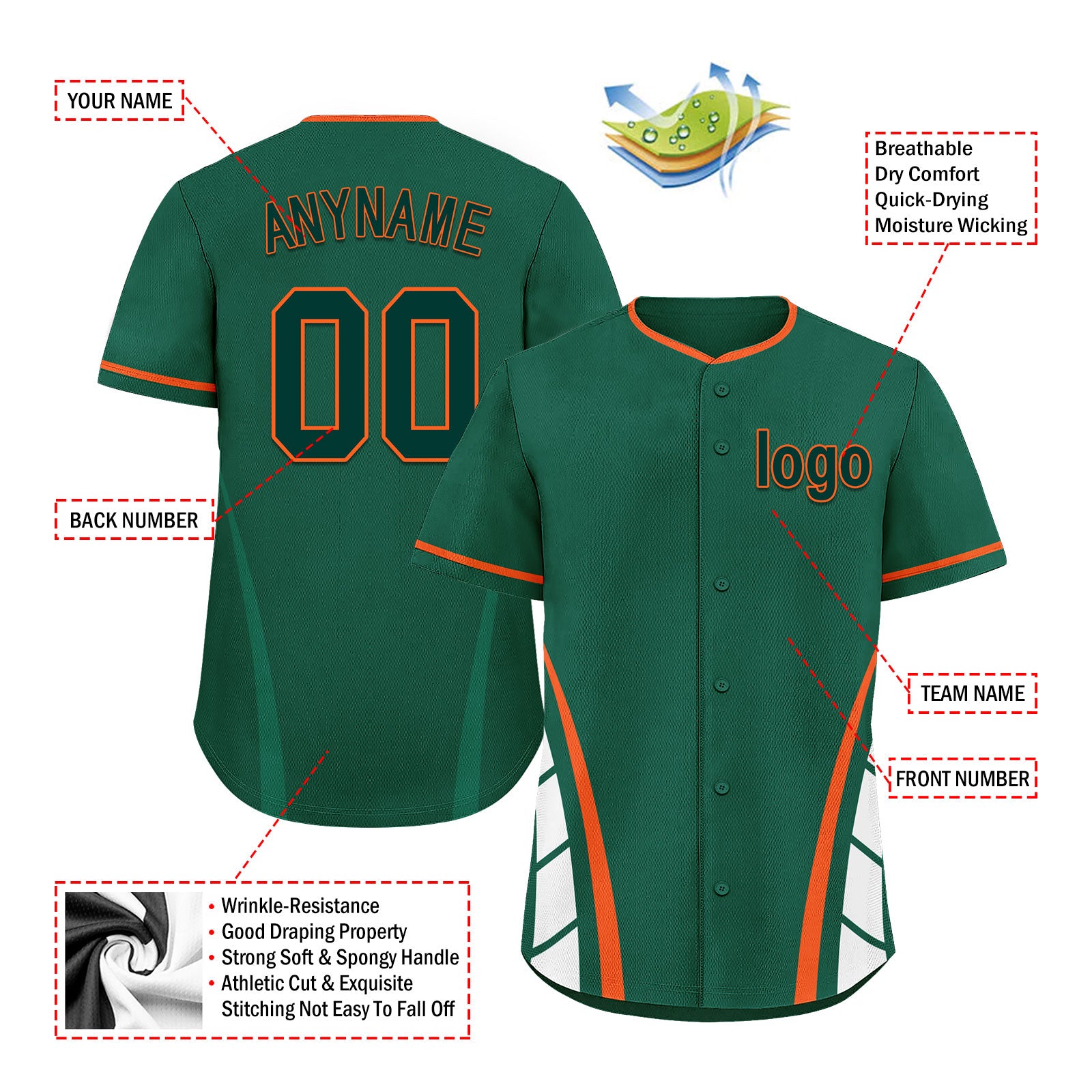 Custom California Personalized Authentic Baseball Jersey BSBJ01-E06042-2Q