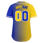 Custom Yellow Blue Gradient Fashion Personalized Authentic Baseball Jersey BSBJ01-D0a7098
