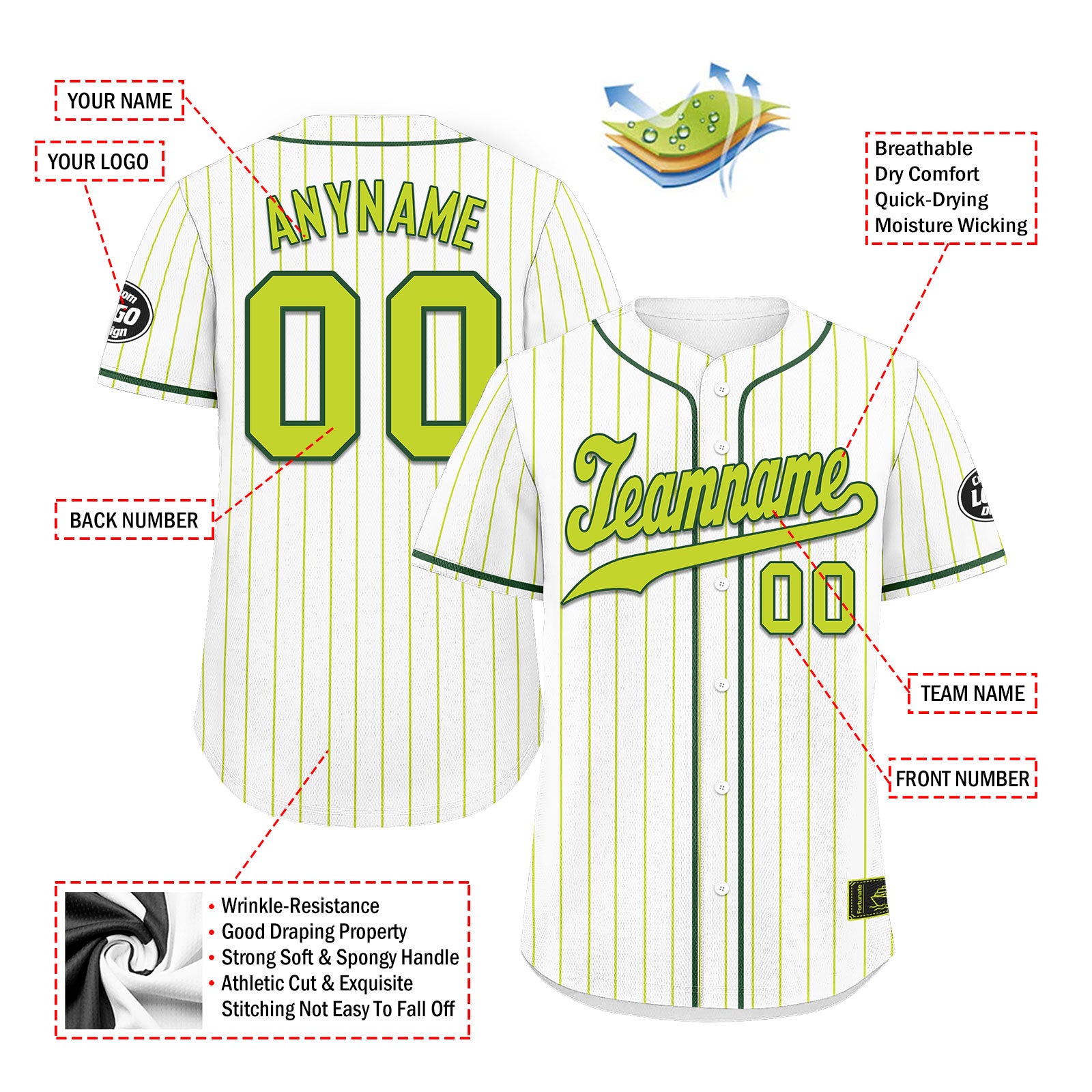Custom Stripe Fashion Personalized Authentic Baseball Jersey BSBJ01-E025078-14
