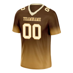 Custom Camel Fade Fashion Personalized Authentic Football Jersey FBJ02-D06093