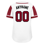 Custom White Red Raglan Sleeves Personalized Authentic Baseball Jersey BSBJ01-D017163