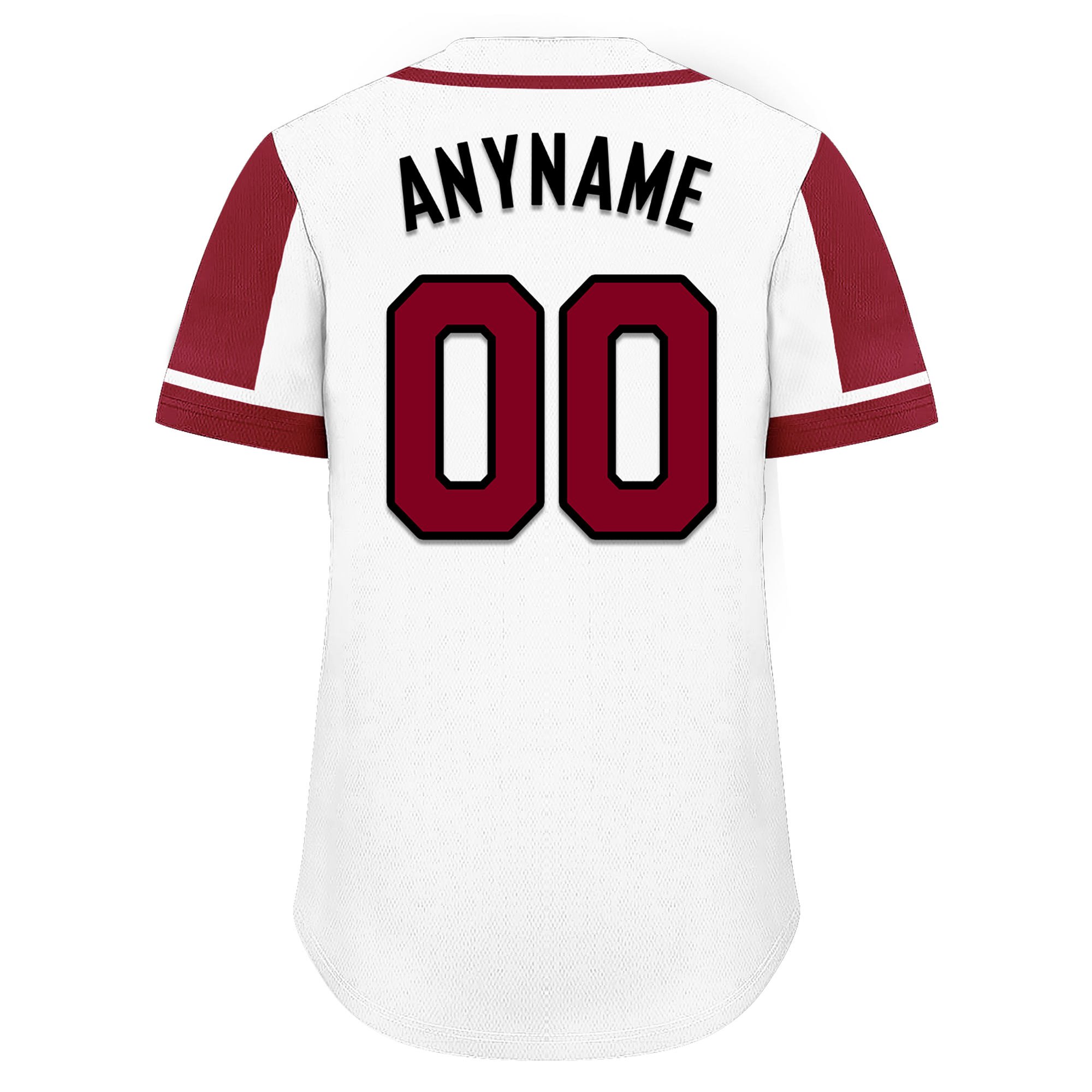Custom White Red Raglan Sleeves Personalized Authentic Baseball Jersey BSBJ01-D017163