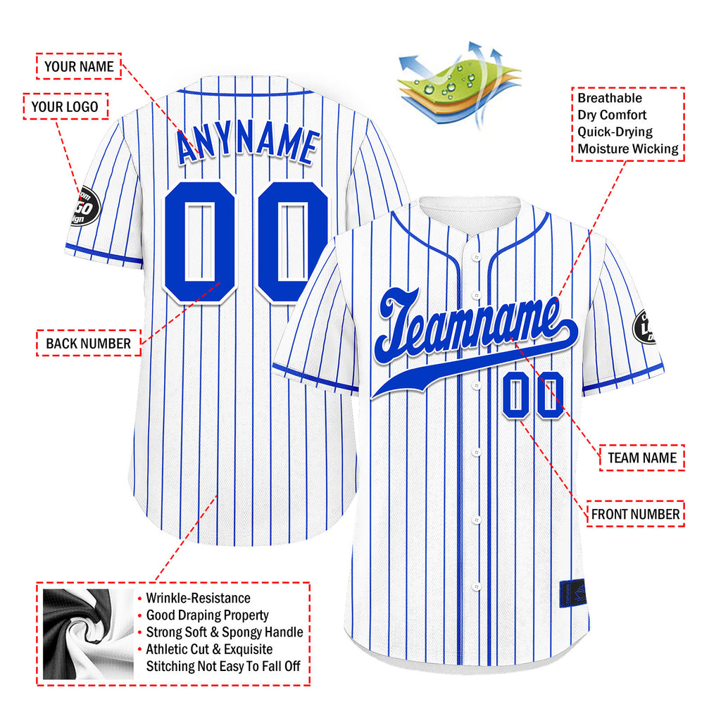 Custom Stripe Fashion Personalized Authentic Baseball Jersey BSBJ01-E025078-8