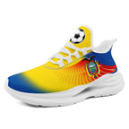 Custom Ecuador 2026 World Cup Sneakers DIY Country Flag Running Shoes Lightweight Sport Shoes Gift for Football Fans Personalized Team Name and Logo FN079-F009088-2