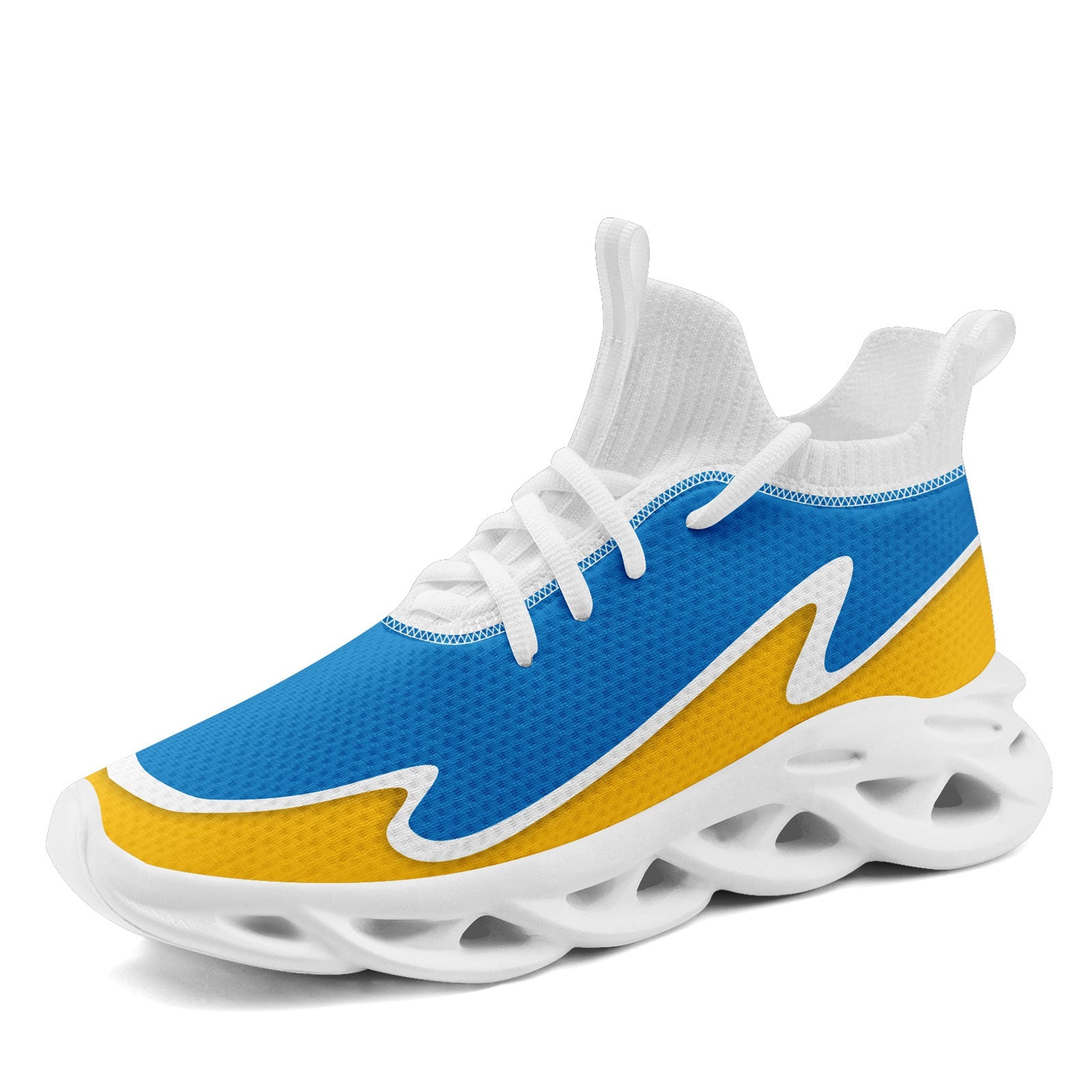 Custom Blue Yellow Maxsoul Shoes Personalized Sneaker FN030A-E020011-21