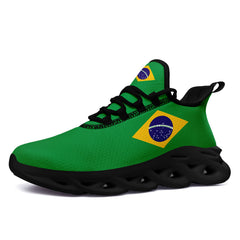 Custom 2026 World Cup Brazil Sneakers DIY Country Flag Running Shoes Lightweight Sport Shoes Gift for Football Fans Personalized Team Name and Logo FN003-F027045-1