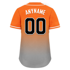 Custom Orange Grey Fade Fashion Personalized Authentic Baseball Jersey BSBJ01-D0a70ec