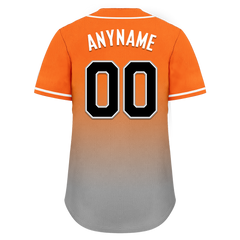 Custom Orange Grey Fade Fashion Personalized Authentic Baseball Jersey BSBJ01-D0a70ec