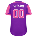 Custom Purple Pink Raglan Sleeves Personalized Authentic Baseball Jersey BSBJ01-D017202