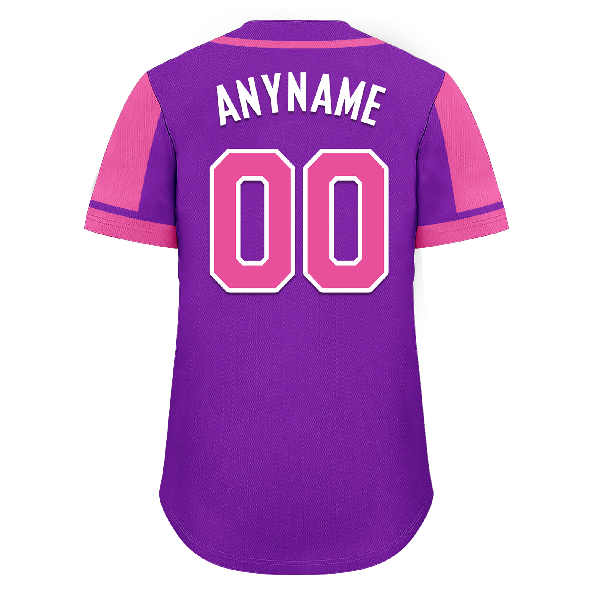 Custom Purple Pink Raglan Sleeves Personalized Authentic Baseball Jersey BSBJ01-D017202