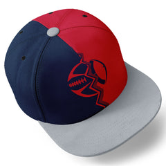 Custom Red Blue Massachusetts Hat Sport Design Cap Stitched Adjustable Personalized PR067B-D028017-29