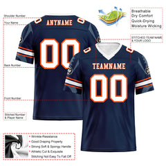 Custom Blue Denver Personalized Authentic Football Jersey FBJ02-D025033-12