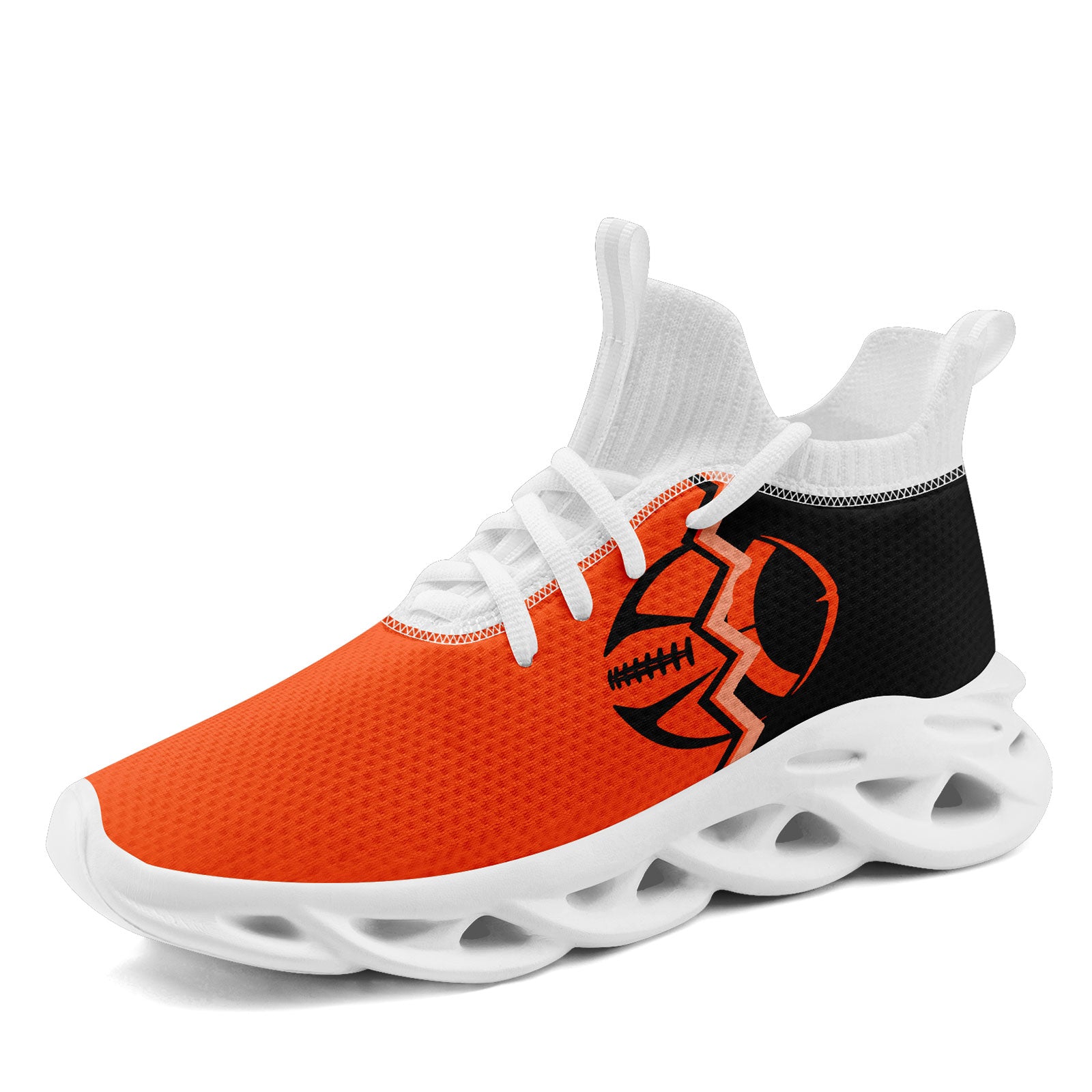 Custom Orange Black Ohio MaxSoul Shoes and Hat Combo Offer Personalized Combo ZH-D028017-19