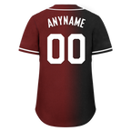 Custom Black Red Gradient Fashion Personalized Authentic Baseball Jersey BSBJ01-D0a7aae
