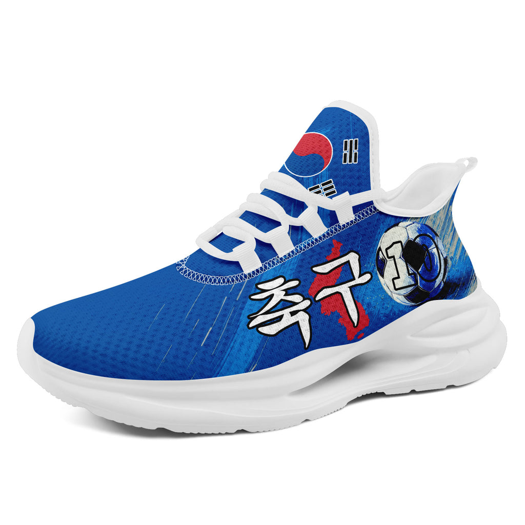 Custom South Korea 2026 World Cup Sneakers DIY Country Flag Running Shoes Lightweight Sport Shoes Gift for Football Fans Personalized Team Name and Logo FN079-F009056-1