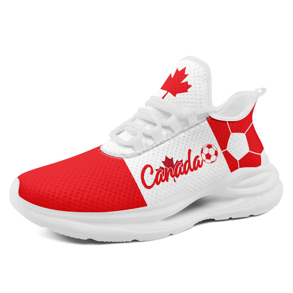 Custom 2026 World Cup Canada Sneakers DIY Country Flag Running Shoes Lightweight Sport Shoes Gift for Football Fans Personalized Team Name and Logo FN079-F023063-2