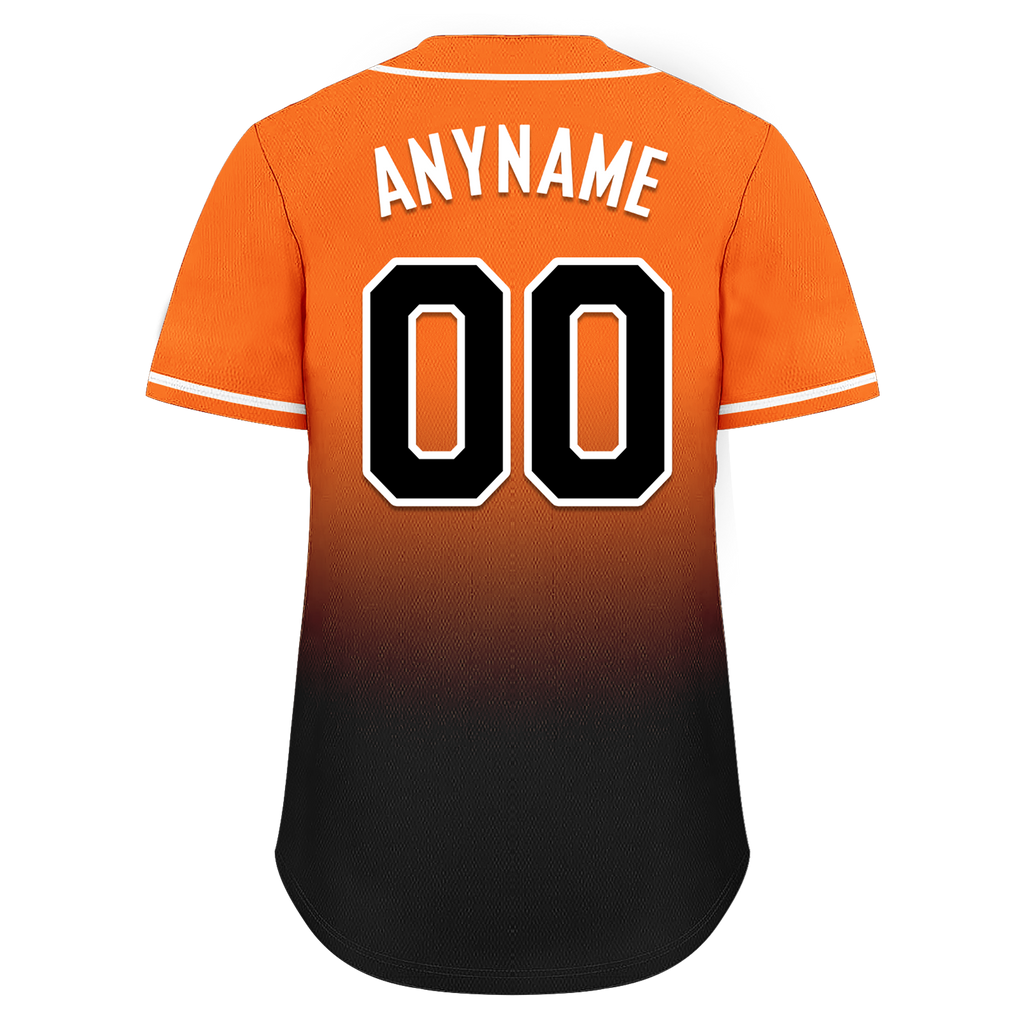 Custom Orange Black Fade Fashion Personalized Authentic Baseball Jersey BSBJ01-D0a70c7