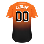 Custom Orange Black Fade Fashion Personalized Authentic Baseball Jersey BSBJ01-D0a70c7