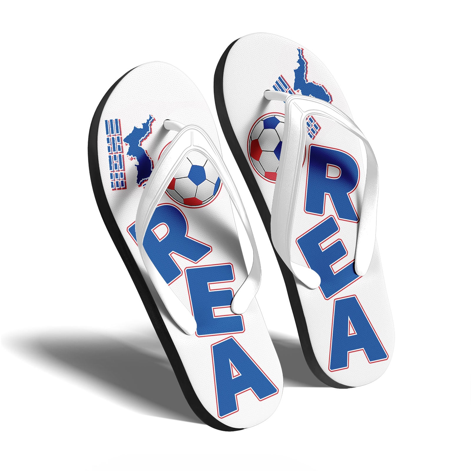 Custom South Korea 2026 World Cup Sneakers DIY Country Flag Running Shoes Lightweight Sport Shoes Gift for Football Fans Personalized Team Name and Logo FN058-F009109-3