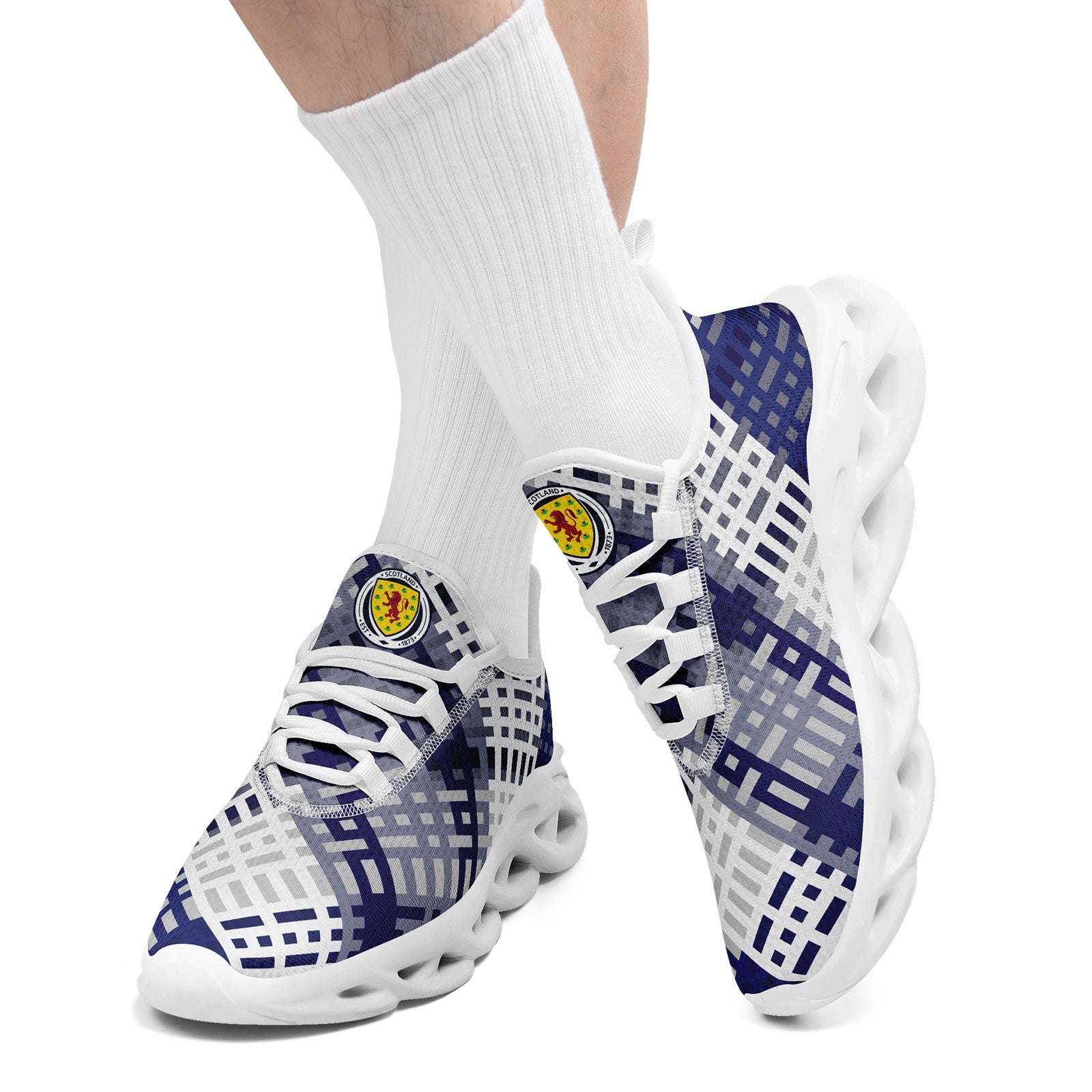 Custom Scotland 2026 World Cup Sneakers DIY Country Flag Running Shoes Lightweight Sport Shoes Gift for Football Fans Personalized Team Name and Logo FN003-F020027-4