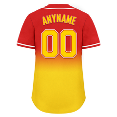 Custom Red Yellow Fade Fashion Personalized Authentic Baseball Jersey BSBJ01-D0a70d7