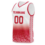 Custom White Red Fade Fashion Sports Uniform Basketball Jersey BBJ01-D020102-8
