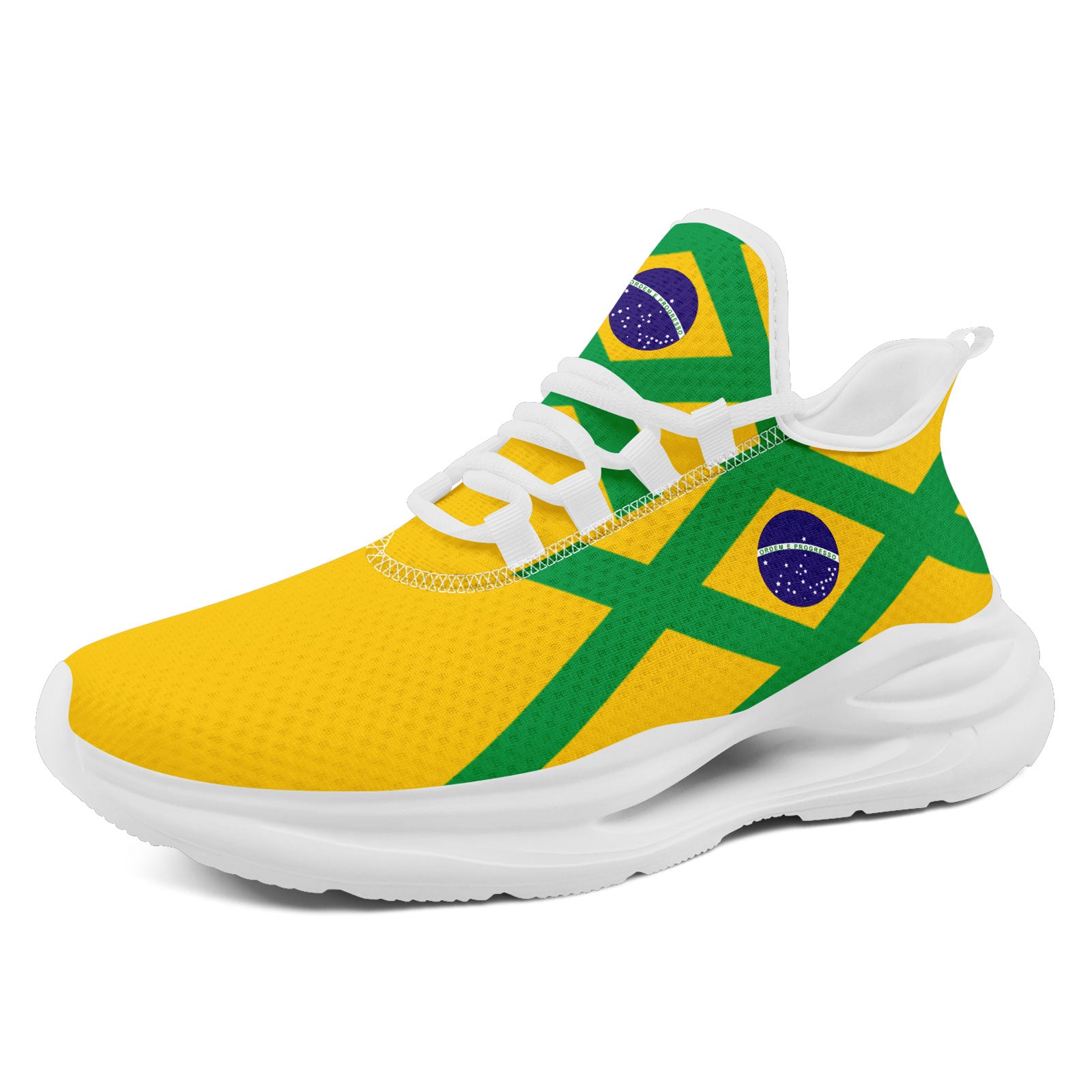 Custom 2026 World Cup Brazil Sneakers DIY Country Flag Running Shoes Lightweight Sport Shoes Gift for Football Fans Personalized Team Name and Logo FN079-F027049-4