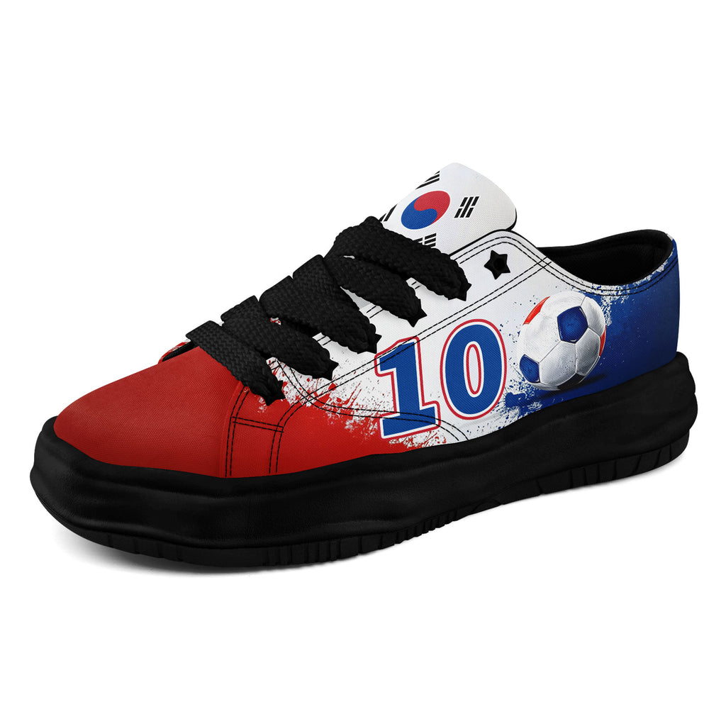 Custom South Korea 2026 World Cup Sneakers DIY Country Flag Running Shoes Lightweight Sport Shoes Gift for Football Fans Personalized Team Name and Logo FN038-F009095-4